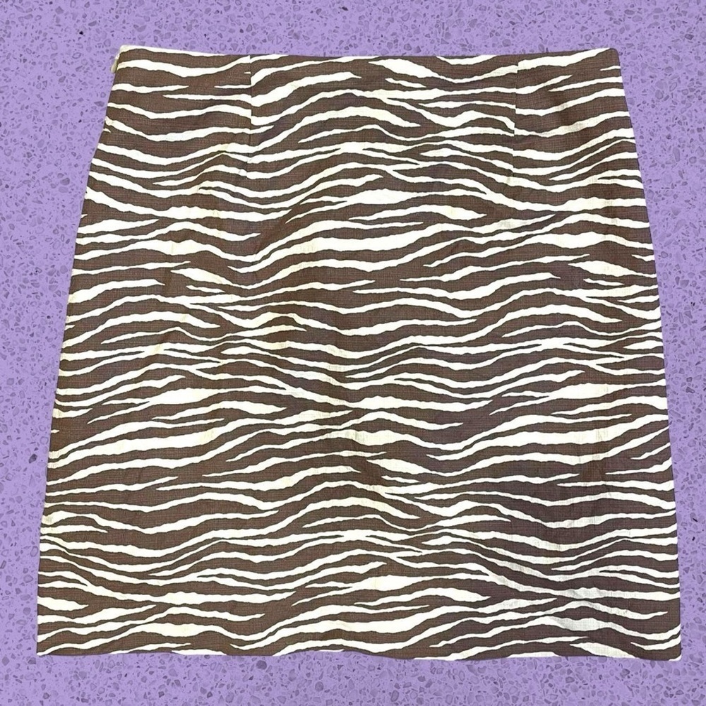 Zebra Mini Skirt